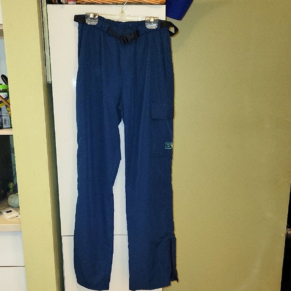 Vintage Roxy Parachute Cargo Utility Pants Joggers Blue Small Y2k 2000s 90s